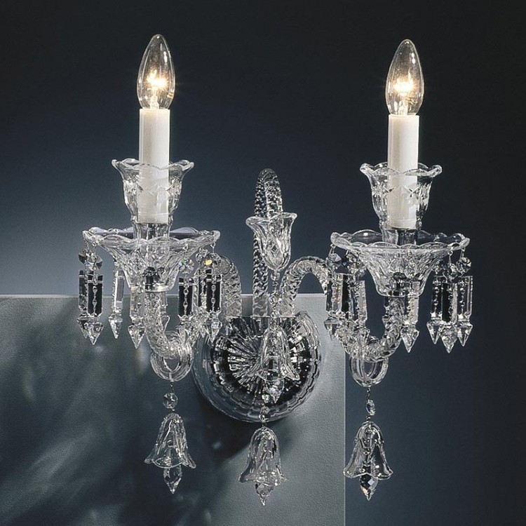 Aplica de perete LUX cristal Bohemia WC 5570/00/002 preciosa, Lustre cristal si Corpuri de iluminat suspendate⭐ modele de lux elegante din cristal Stil Exclusive.✅Design Premium Top❗ ➽ www.evalight.ro.  a