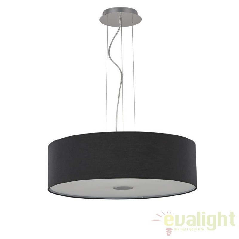 Lustra, Pendul diametru 50cm, inaltime reglabila WOODY SP4 NERO 122243, Promotii lustre, reduceri⭐ corpuri de iluminat, mobila si decoratiuni de interior si exterior.⭕Oferte Pret redus online ➽ www.evalight.ro❗ a