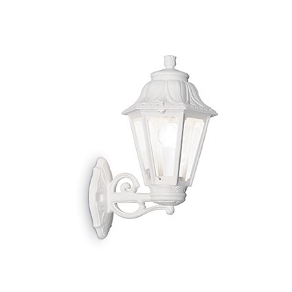 Aplica de perete exterior ANNA AP1 BIG BIANCO 120423, Aplice de exterior clasice, rustice, traditionale⭐ lampi de perete pentru iluminat exterior terasa casa.✅Design decorativ unic!❤️Promotii online❗ ➽www.evalight.ro. Alege oferte la corpuri de iluminat exterior rezistente la apa tip felinar din metal antichizat, abajur din sticla cu decor ornamental, bec LED si lumina ambientala, ieftine si de lux, calitate deosebita la cel mai bun pret. a