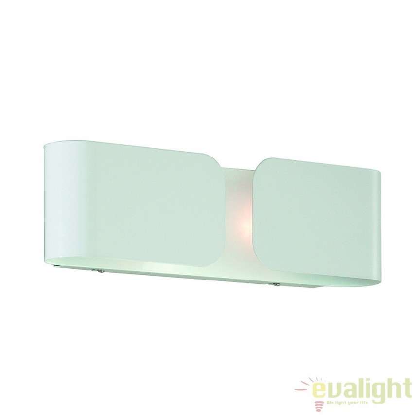 Aplica de perete CLIP AP2 MINI BIANCO 049236, Aplice de perete minimaliste, LED⭐ modele moderne potrivite pentru dormitor, living, baie, hol, bucatarie.✅DeSiGn decorativ unic!❤️Promotii lampi❗ ➽www.evalight.ro. Alege corpuri de iluminat interior tip lustra in stil minimalist, (plafoniera) spoturi aplicate pe perete sau tavan (plafon) pt camere casa, cu lumina ambientala, din (sticla,lemn,inox, crom), cu intrerupator, ieftine si simple, calitate deosebita la cel mai bun pret. a