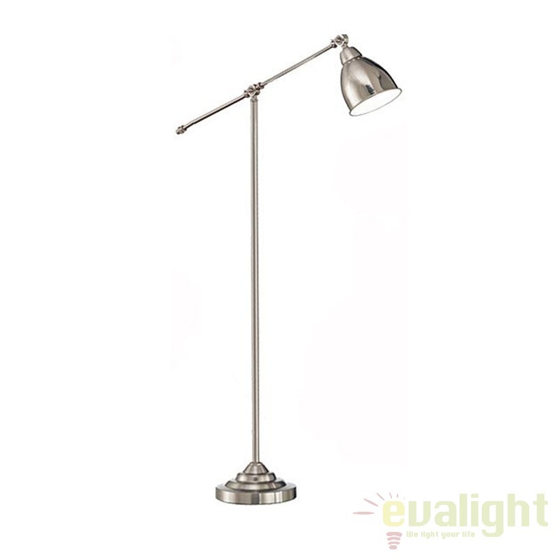 Lampadar, lampa de podea cu brat reglabil, finisaj nickel, NEWTON PT1 015286, Lampadare moderne de podea⭐ modele elegante pentru iluminat camera living dormitor.✅DeSiGn decorativ de lux unic!❤️Promotii lampi❗ ➽www.evalight.ro. Alege corpuri de iluminat de podea pt interior cu reader LED, ieftine de calitate deosebita la cel mai bun pret. a