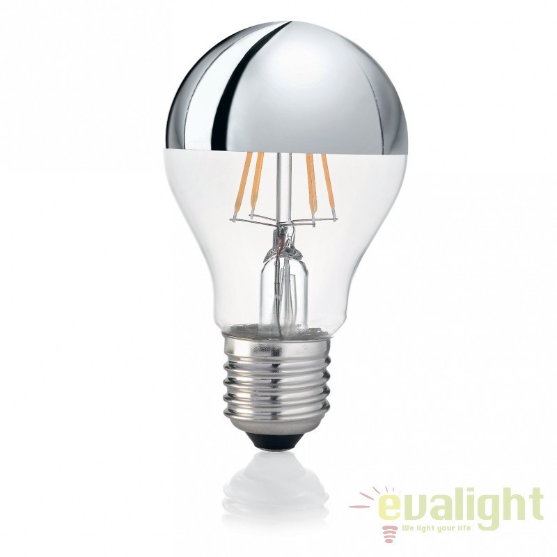 Bec LED E27 8W GOCCIA CROMO 123882, Becuri LED E27 - Bec soclu E27 - dulie bec E27⭐ modele becuri economice LED si clasice cu filament Edison style, decorative vintage.✅Clasa eficienta energetica❗ ➽ www.evalight.ro. Alege temperatura de culoare potrivita a becurilor functie de tipul de iluminare: cu lumina calda, rece, naturala sau neutra. 
Becuri cu soclu (dulie) de tip E27, surse de iluminat inteligente: cu senzor de miscare (telecomanda), (solare) cu consum redus de energie, surse incandescente cu dulie si soclu normale (ceramica, sticla, plastic, aluminiu), LED dimabile cu lumina calda (3000K), lumina rece alba (6500K) si lumina neutra (4000K), lumina naturala, flux luminos cu lumeni, bec LED echivalent 40W / 60W / 100W  tensinea curentului electric este de 12V fata de 220V (Volti) si durata mare de viata, becuri cu lumina puternica stralucitoare, colorate si multicolore, cu forma de lumanare, glob mare sau mic, rezistente la caldura si la apa, ce se aprinde instant la trecerea curentului electric, cu garantie cel mai bun pret❗ a