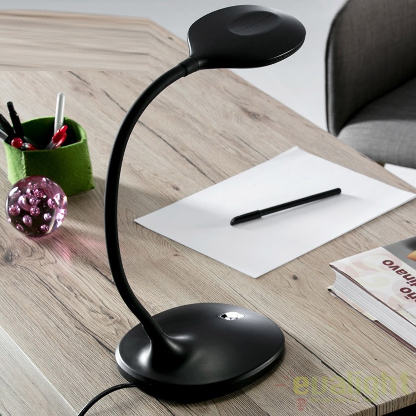 Veioza LED / Lampa de birou moderna SCOOP BLACK SV-552764, Veioze / Lampi cu LED, de masa & de birou⭐ modele elegante inalte pentru noptiere dormitor si living.✅DeSiGn decorativ de lux unic!❤️Promotii lampi LED❗ ➽www.evalight.ro. Alege corpuri de iluminat LED interior tip lampi cu picior inalt pt citit cu reader LED, de podea, aspect vintage deosebit cu cristal, abajur din material textil, sticla, lemn, metalic, ceramica cu flori, ieftine de calitate la cel mai bun pret. a