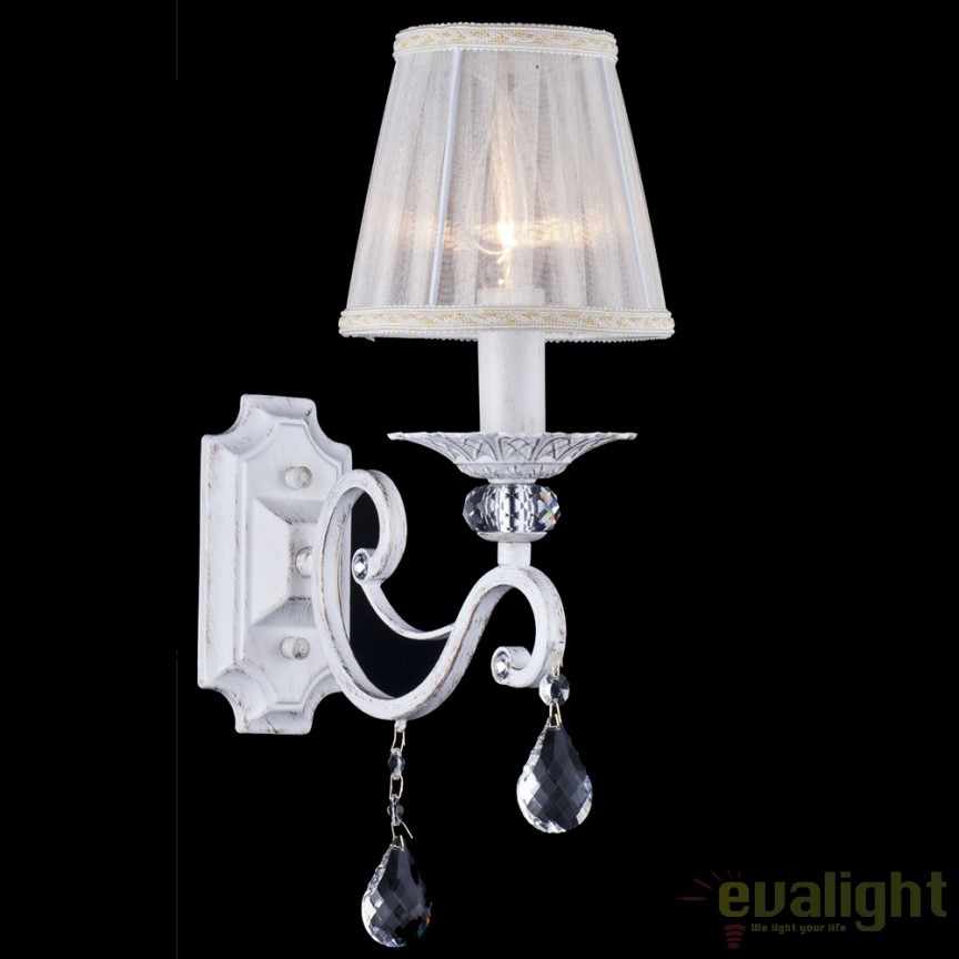 Aplica de perete eleganta design clasic Grace 1 MYARM247-01-G, Candelabre si Lustre moderne elegante⭐ modele clasice de lux pentru living, bucatarie si dormitor.✅ DeSiGn actual Top 2020!❤️Promotii lampi❗ ➽ www.evalight.ro. Oferte corpuri de iluminat suspendate pt camere de interior (înalte), suspensii (lungi) de tip lustre si candelabre, pendule decorative stil modern, clasic, rustic, baroc, scandinav, retro sau vintage, aplicate pe perete sau de tavan, cu cristale, abajur din material textil, lemn, metal, sticla, bec Edison sau LED, ieftine de calitate deosebita la cel mai bun pret. a