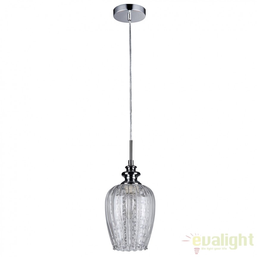 Pendul elegant cu sticla transparenta Blues MYMOD044-PL-01-N, Candelabre si Lustre moderne elegante⭐ modele clasice de lux pentru living, bucatarie si dormitor.✅ DeSiGn actual Top 2020!❤️Promotii lampi❗ ➽ www.evalight.ro. Oferte corpuri de iluminat suspendate pt camere de interior (înalte), suspensii (lungi) de tip lustre si candelabre, pendule decorative stil modern, clasic, rustic, baroc, scandinav, retro sau vintage, aplicate pe perete sau de tavan, cu cristale, abajur din material textil, lemn, metal, sticla, bec Edison sau LED, ieftine de calitate deosebita la cel mai bun pret. a