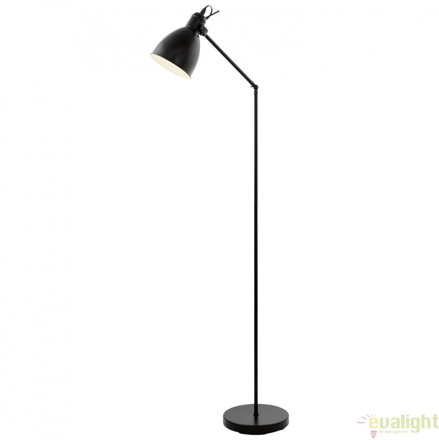 Lampadar, lampa de podea industrial style, PRIDDY 49471 EL, Lampadare moderne de podea⭐ modele elegante pentru iluminat camera living dormitor.✅DeSiGn decorativ de lux unic!❤️Promotii lampi❗ ➽www.evalight.ro. Alege corpuri de iluminat de podea pt interior cu reader LED, ieftine de calitate deosebita la cel mai bun pret. a