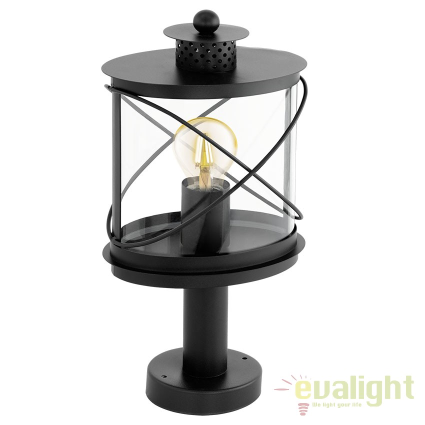 Stalp de exterior H-41cm, protectie IP44, HILBURN negru 94864 EL, Stalpi iluminat exterior, solar LED⭐ modele decorative mici si medii pentru iluminare gradina, alei casa.✅Design ornamental!❤️Promotii lampi❗  ➽ www.evalight.ro. Alege oferte la corpuri de iluminat exterior modern cu panou solar si senzor, stil clasic, rustic, traditional, vintage, din metal antichizat, fier forjat, ieftini si de lux, calitate deosebita la cel mai bun pret. a