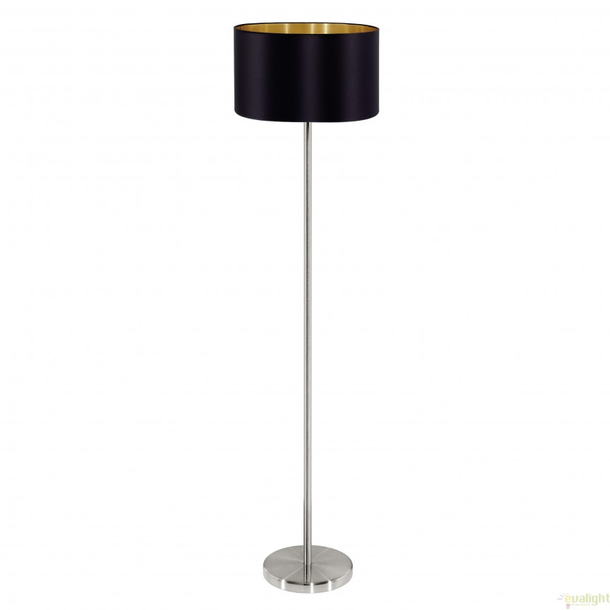 Lampadar, lampa de podea, negru-auriu MASERLO 95169 EL, Lampadare moderne de podea⭐ modele elegante pentru iluminat camera living dormitor.✅DeSiGn decorativ de lux unic!❤️Promotii lampi❗ ➽www.evalight.ro. Alege corpuri de iluminat de podea pt interior cu reader LED, ieftine de calitate deosebita la cel mai bun pret. a