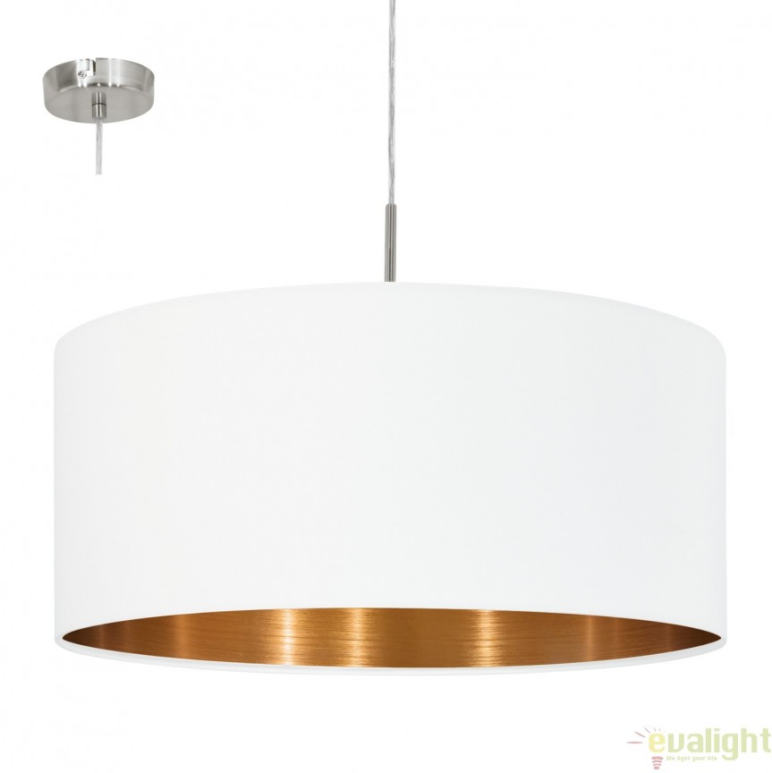 Lustra suspendata, Pendul finisaj alb, diam.53cm PASTERI 95045 EL, Promotii lustre, reduceri⭐ corpuri de iluminat, mobila si decoratiuni de interior si exterior.⭕Oferte Pret redus online ➽ www.evalight.ro❗ a