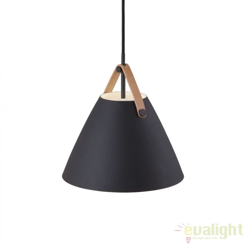 Lustra / Pendul design nordic Strap 27 negru 84333003 DFTP, Candelabre si Lustre moderne elegante⭐ modele clasice de lux pentru living, bucatarie si dormitor.✅ DeSiGn actual Top 2020!❤️Promotii lampi❗ ➽ www.evalight.ro. Oferte corpuri de iluminat suspendate pt camere de interior (înalte), suspensii (lungi) de tip lustre si candelabre, pendule decorative stil modern, clasic, rustic, baroc, scandinav, retro sau vintage, aplicate pe perete sau de tavan, cu cristale, abajur din material textil, lemn, metal, sticla, bec Edison sau LED, ieftine de calitate deosebita la cel mai bun pret. a