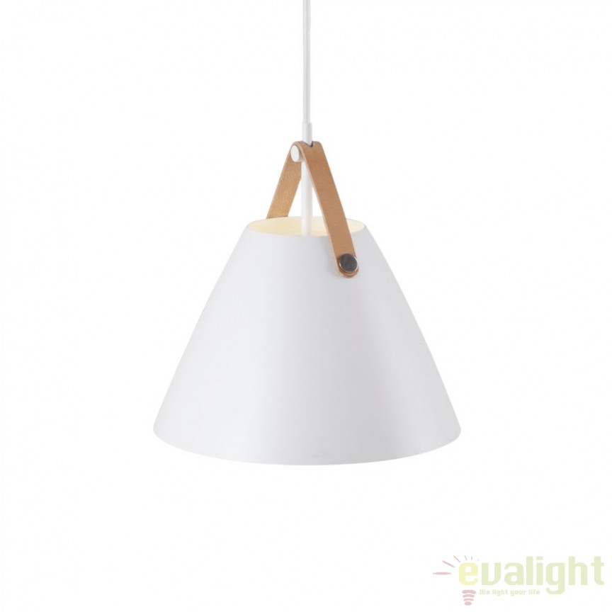 Lustra / Pendul design nordic Strap 27 alb 84333001 DFTP, Candelabre si Lustre moderne elegante⭐ modele clasice de lux pentru living, bucatarie si dormitor.✅ DeSiGn actual Top 2020!❤️Promotii lampi❗ ➽ www.evalight.ro. Oferte corpuri de iluminat suspendate pt camere de interior (înalte), suspensii (lungi) de tip lustre si candelabre, pendule decorative stil modern, clasic, rustic, baroc, scandinav, retro sau vintage, aplicate pe perete sau de tavan, cu cristale, abajur din material textil, lemn, metal, sticla, bec Edison sau LED, ieftine de calitate deosebita la cel mai bun pret. a