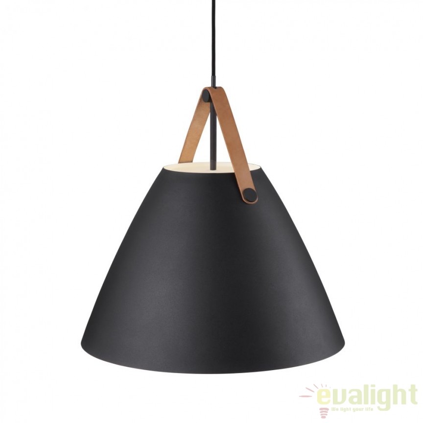 Lustra / Pendul design nordic Strap 48 negru 84353003 DFTP, Candelabre si Lustre moderne elegante⭐ modele clasice de lux pentru living, bucatarie si dormitor.✅ DeSiGn actual Top 2020!❤️Promotii lampi❗ ➽ www.evalight.ro. Oferte corpuri de iluminat suspendate pt camere de interior (înalte), suspensii (lungi) de tip lustre si candelabre, pendule decorative stil modern, clasic, rustic, baroc, scandinav, retro sau vintage, aplicate pe perete sau de tavan, cu cristale, abajur din material textil, lemn, metal, sticla, bec Edison sau LED, ieftine de calitate deosebita la cel mai bun pret. a