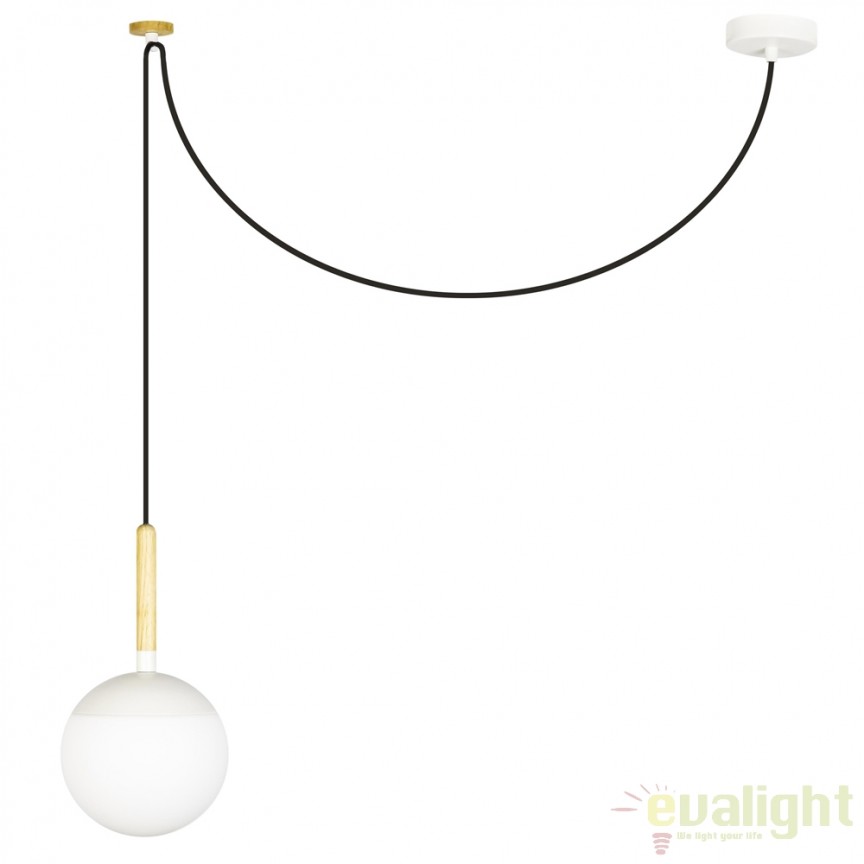 Pendul design modern minimalist MINE White 28375 , Promotii si Reduceri⭐ Oferte ✅Corpuri de iluminat ✅Lustre ✅Mobila ✅Decoratiuni de interior si exterior.⭕Pret redus online➜Lichidari de stoc❗ Magazin ➽ www.evalight.ro. a
