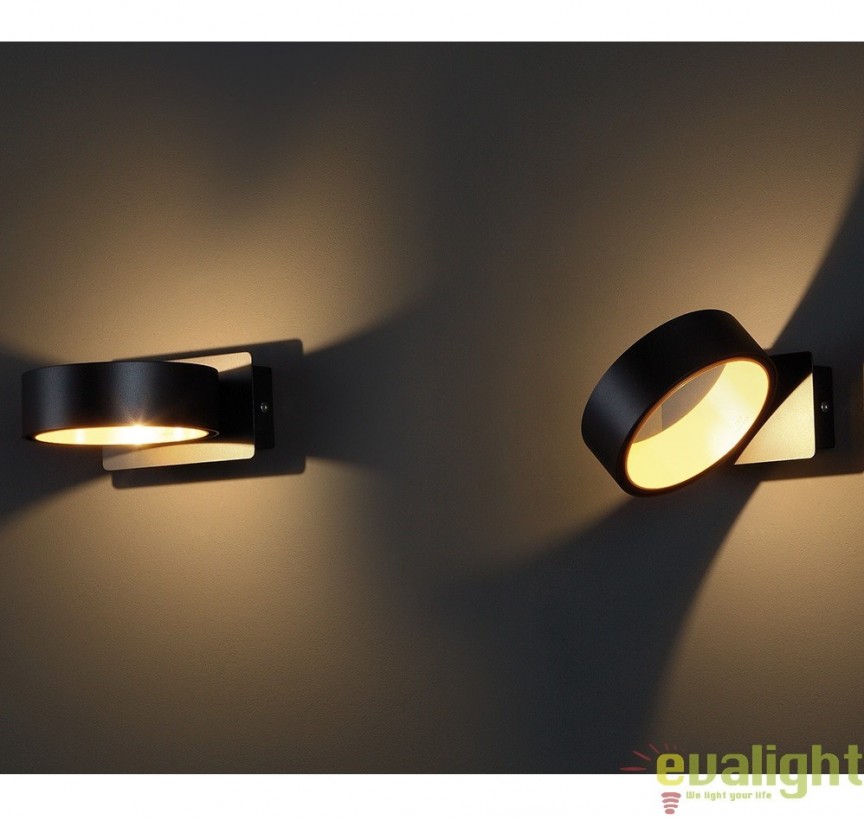 Aplica de perete LED, negru/auriu Tokyo I W0167 MX, Aplice de perete LED, moderne⭐ modele potrivite pentru dormitor, living, baie, hol, bucatarie.✅DeSiGn LED decorativ unic!❤️Promotii lampi❗ ➽ www.evalight.ro. Alege corpuri de iluminat cu LED pt interior, elegante din cristal (becuri cu leduri si module LED integrate cu lumina calda, naturala sau rece), ieftine si de lux, calitate deosebita la cel mai bun pret.  a