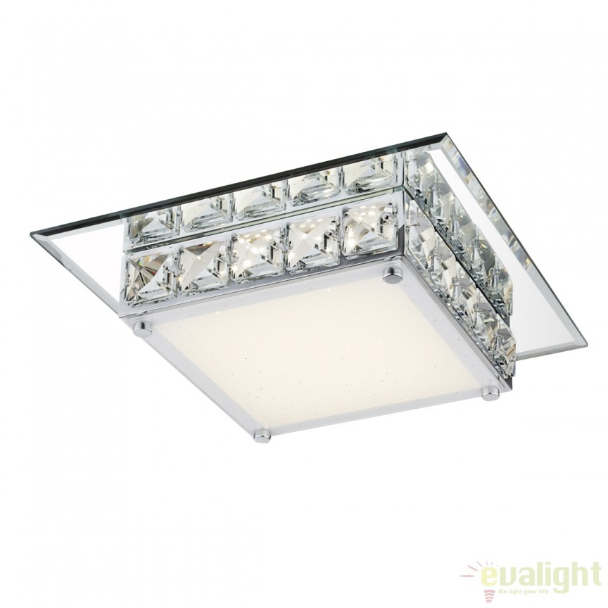 Plafoniera LED moderna cu cristal K5 MARGO 12 Watt 49355 GL, Candelabre si Lustre moderne elegante⭐ modele clasice de lux pentru living, bucatarie si dormitor.✅ DeSiGn actual Top 2020!❤️Promotii lampi❗ ➽ www.evalight.ro. Oferte corpuri de iluminat suspendate pt camere de interior (înalte), suspensii (lungi) de tip lustre si candelabre, pendule decorative stil modern, clasic, rustic, baroc, scandinav, retro sau vintage, aplicate pe perete sau de tavan, cu cristale, abajur din material textil, lemn, metal, sticla, bec Edison sau LED, ieftine de calitate deosebita la cel mai bun pret. a