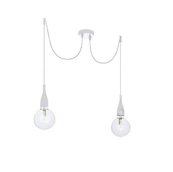 Lustra cu 2 pendule stil modern MINIMAL SP2 BIANCO 112718, Promotii lustre, reduceri⭐ corpuri de iluminat, mobila si decoratiuni de interior si exterior.⭕Oferte Pret redus online ➽ www.evalight.ro❗ a