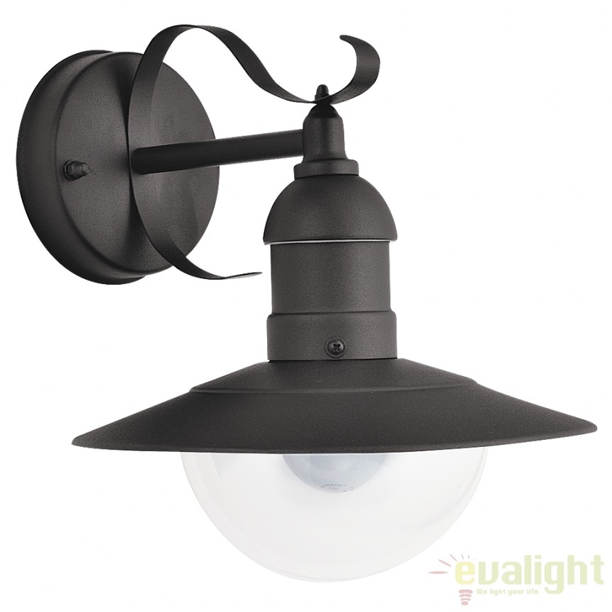 Aplica de perete exterior IP44, neagra Oslo 8680 RX, Aplice de exterior clasice, rustice, traditionale⭐ lampi de perete pentru iluminat exterior terasa casa.✅Design decorativ unic!❤️Promotii online❗ ➽www.evalight.ro. Alege oferte la corpuri de iluminat exterior rezistente la apa tip felinar din metal antichizat, abajur din sticla cu decor ornamental, bec LED si lumina ambientala, ieftine si de lux, calitate deosebita la cel mai bun pret. a