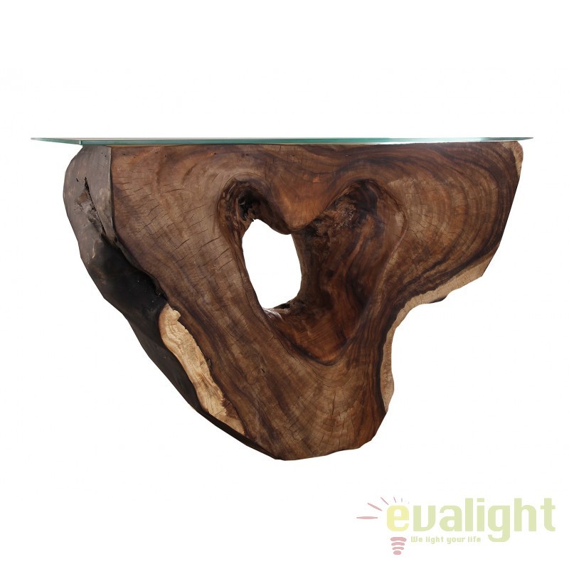 Consola design unicat din lemn masiv de suar CUSCO 22521 VH, Promotii lustre, reduceri⭐ corpuri de iluminat, mobila si decoratiuni de interior si exterior.⭕Oferte Pret redus online ➽ www.evalight.ro❗ a