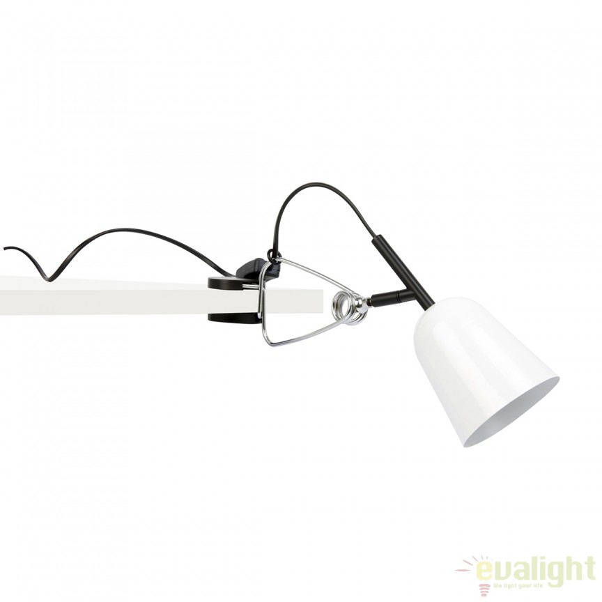 Lampa cu clips moderna STUDIO alb 51135 , Aplice de perete moderne, LED⭐ modele potrivite pentru iluminat living dormitor, bucatarie, hol.✅DeSiGn decorativ actual unic!❤️Promotii lampi❗ ➽www.evalight.ro. Alege corpuri de iluminat interior elegante de tip lustre aplicate de perete si tavan pt camere casa, ieftine si de lux, calitate deosebita la cel mai bun pret. a