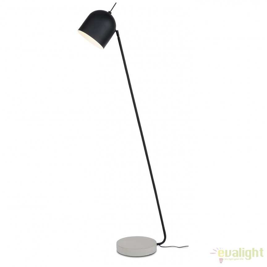 Lampadar elegant cu baza din ciment MADRID negru MADRID/F/B, Lampadare moderne de podea⭐ modele elegante pentru iluminat camera living dormitor.✅DeSiGn decorativ de lux unic!❤️Promotii lampi❗ ➽www.evalight.ro. Alege corpuri de iluminat de podea pt interior cu reader LED, ieftine de calitate deosebita la cel mai bun pret. a