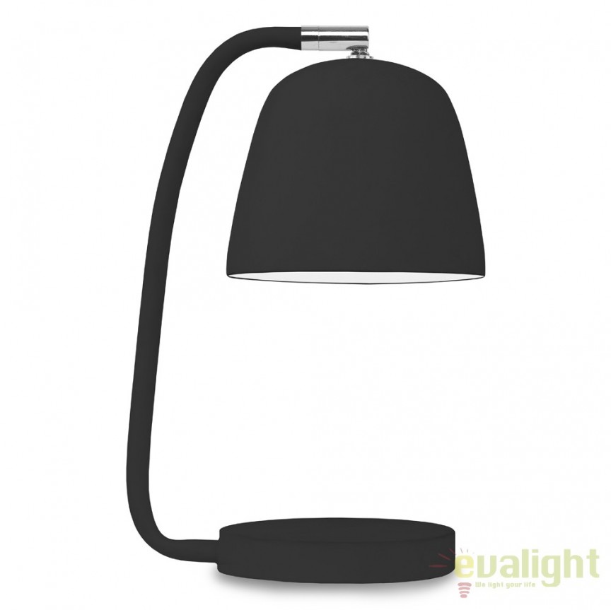 Lampa de masa moderna din metal cauciucat NEWPORT negru NEWPORT/T/B, Veioze de birou moderne, LED⭐ modele ieftine si de lux pentru iluminat birou office si copii.✅DeSiGn original de lux!❤️Promotii lampi birou❗ ➽www.evalight.ro. Alege corpuri de iluminat interior tip veioza birou living pt citit cu reader LED, stil elegant clasic, vintage sau rustic, abajur textil, metal, sticla, lemn, calitate deosebita la cel mai bun pret. a