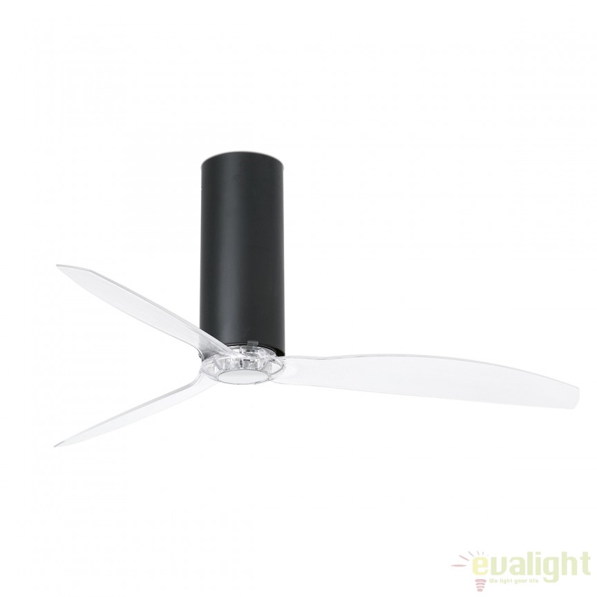 Ventilator cu telecomanda Tube negru mat / transparent 32036 , Candelabre si Lustre moderne elegante⭐ modele clasice de lux pentru living, bucatarie si dormitor.✅ DeSiGn actual Top 2020!❤️Promotii lampi❗ ➽ www.evalight.ro. Oferte corpuri de iluminat suspendate pt camere de interior (înalte), suspensii (lungi) de tip lustre si candelabre, pendule decorative stil modern, clasic, rustic, baroc, scandinav, retro sau vintage, aplicate pe perete sau de tavan, cu cristale, abajur din material textil, lemn, metal, sticla, bec Edison sau LED, ieftine de calitate deosebita la cel mai bun pret. a