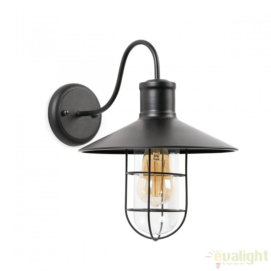 Aplica perete design Industrial Style MARINA 60005, Aplice rustice, lemn⭐ modele de perete pentru iluminat interior.✅Design decorativ în stil rustic!❤️Promotii lampi❗ ➽www.evalight.ro. Alege corpuri de iluminat rustice de tip aplica de perete sau tavan pentru casa, ieftine si de lux, calitate la cel mai bun pret. a