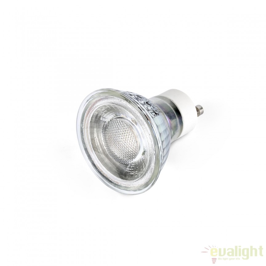 BEC GU10 LED 7W 3000K 17330 , Becuri GU10 LED - Bec halogen soclu GU10 - dulie bec GU10⭐ modele becuri economice si halogen.✅Clasa eficienta energetica❗ ➽ www.evalight.ro. Alege temperatura de culoare potrivita a becurilor functie de tipul de iluminare: cu lumina calda, rece, naturala sau neutra. 
Becuri cu soclu (dulie) de tip GU10 cu LED dimabile cu lumina calda (3000K), lumina rece alba (6500K) si lumina neutra (4000K), lumina naturala, proiectoare si reflectoare cu spot-uri reglabile cu flux luminos directionabil, aplicate si incastrate pe tavan fals rigips (plafon), perete, lumeni, bec LED ECO echivalent 35W / 50W / 100W (Watt) tensinea curentului electric este de 12V fata de 220V (Volti), durata mare de viata, becuri cu lumina puternica (luminozitate mare), ce consumă mai putina energie electrica, rezistente la caldura si la apa, cu garantie cel mai bun pret❗ a