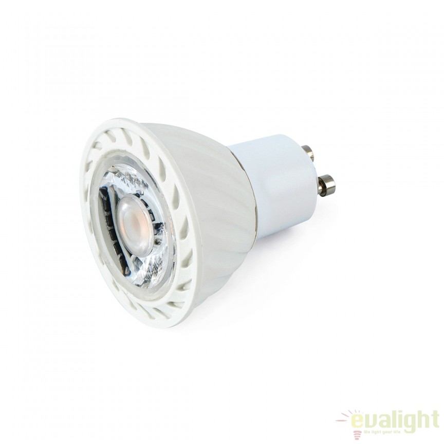 BEC LED dimabil GU10 LED 8W 2700K 17318 , Becuri GU10 LED - Bec halogen soclu GU10 - dulie bec GU10⭐ modele becuri economice si halogen.✅Clasa eficienta energetica❗ ➽ www.evalight.ro. Alege temperatura de culoare potrivita a becurilor functie de tipul de iluminare: cu lumina calda, rece, naturala sau neutra. 
Becuri cu soclu (dulie) de tip GU10 cu LED dimabile cu lumina calda (3000K), lumina rece alba (6500K) si lumina neutra (4000K), lumina naturala, proiectoare si reflectoare cu spot-uri reglabile cu flux luminos directionabil, aplicate si incastrate pe tavan fals rigips (plafon), perete, lumeni, bec LED ECO echivalent 35W / 50W / 100W (Watt) tensinea curentului electric este de 12V fata de 220V (Volti), durata mare de viata, becuri cu lumina puternica (luminozitate mare), ce consumă mai putina energie electrica, rezistente la caldura si la apa, cu garantie cel mai bun pret❗ a