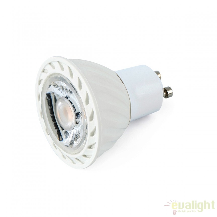 BEC LED dimabil GU10 LED 8W 4000K 17319 , Becuri GU10 LED - Bec halogen soclu GU10 - dulie bec GU10⭐ modele becuri economice si halogen.✅Clasa eficienta energetica❗ ➽ www.evalight.ro. Alege temperatura de culoare potrivita a becurilor functie de tipul de iluminare: cu lumina calda, rece, naturala sau neutra. 
Becuri cu soclu (dulie) de tip GU10 cu LED dimabile cu lumina calda (3000K), lumina rece alba (6500K) si lumina neutra (4000K), lumina naturala, proiectoare si reflectoare cu spot-uri reglabile cu flux luminos directionabil, aplicate si incastrate pe tavan fals rigips (plafon), perete, lumeni, bec LED ECO echivalent 35W / 50W / 100W (Watt) tensinea curentului electric este de 12V fata de 220V (Volti), durata mare de viata, becuri cu lumina puternica (luminozitate mare), ce consumă mai putina energie electrica, rezistente la caldura si la apa, cu garantie cel mai bun pret❗ a