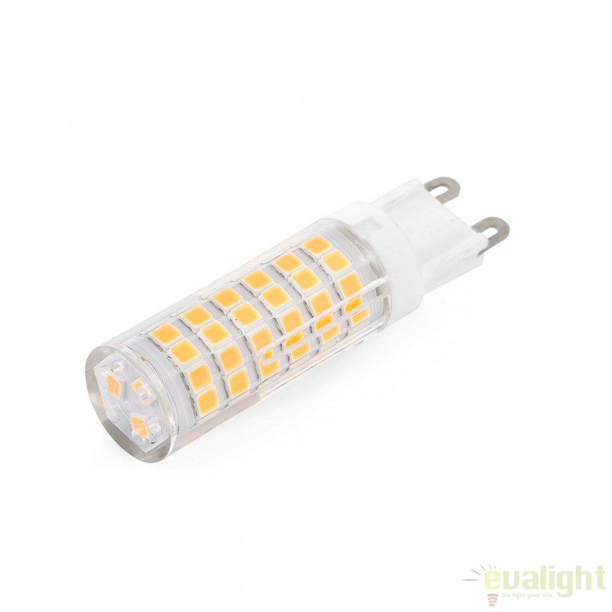 BEC LED G9 5W 2700K 17466 , Becuri G9 LED - Bec halogen soclu G9 - dulie bec G9⭐ modele becuri economice si halogen.✅Clasa eficienta energetica❗ ➽ www.evalight.ro. Alege temperatura de culoare potrivita a becurilor functie de tipul de iluminare: cu lumina calda, rece, naturala sau neutra. 
Becuri cu soclu (dulie) de tip G9 / G4 / halogen R7s cu LED dimabile cu lumina calda (3000K), lumina rece alba (6500K) si lumina neutra (4000K), lumina naturala, proiectoare si reflectoare cu spot-uri reglabile cu flux luminos directionabil, lumeni, bec LED ECO echivalent 35W / 50W / 100W / 120W / 150 (Watt) tensinea curentului electric este de 12V fata de 220V (Volti), durata mare de viata, becuri cu lumina puternica (luminozitate mare) ce consumă mai putina energie electrica, rezistente la caldura si la apa, cu garantie cel mai bun pret❗ a