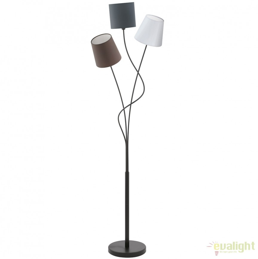 Lampadar, lampa de podea moderna cu 3 abajururi colorate MARONDA 94995 EL, Lampadare moderne de podea⭐ modele elegante pentru iluminat camera living dormitor.✅DeSiGn decorativ de lux unic!❤️Promotii lampi❗ ➽www.evalight.ro. Alege corpuri de iluminat de podea pt interior cu reader LED, ieftine de calitate deosebita la cel mai bun pret. a