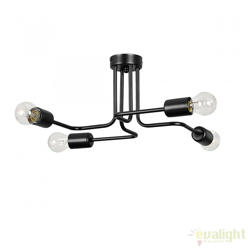 Lustra aplicata design minimalist DIESEL neagra 780/4 EMB, Candelabre si Lustre moderne elegante⭐ modele clasice de lux pentru living, bucatarie si dormitor.✅ DeSiGn actual Top 2020!❤️Promotii lampi❗ ➽ www.evalight.ro. Oferte corpuri de iluminat suspendate pt camere de interior (înalte), suspensii (lungi) de tip lustre si candelabre, pendule decorative stil modern, clasic, rustic, baroc, scandinav, retro sau vintage, aplicate pe perete sau de tavan, cu cristale, abajur din material textil, lemn, metal, sticla, bec Edison sau LED, ieftine de calitate deosebita la cel mai bun pret. a