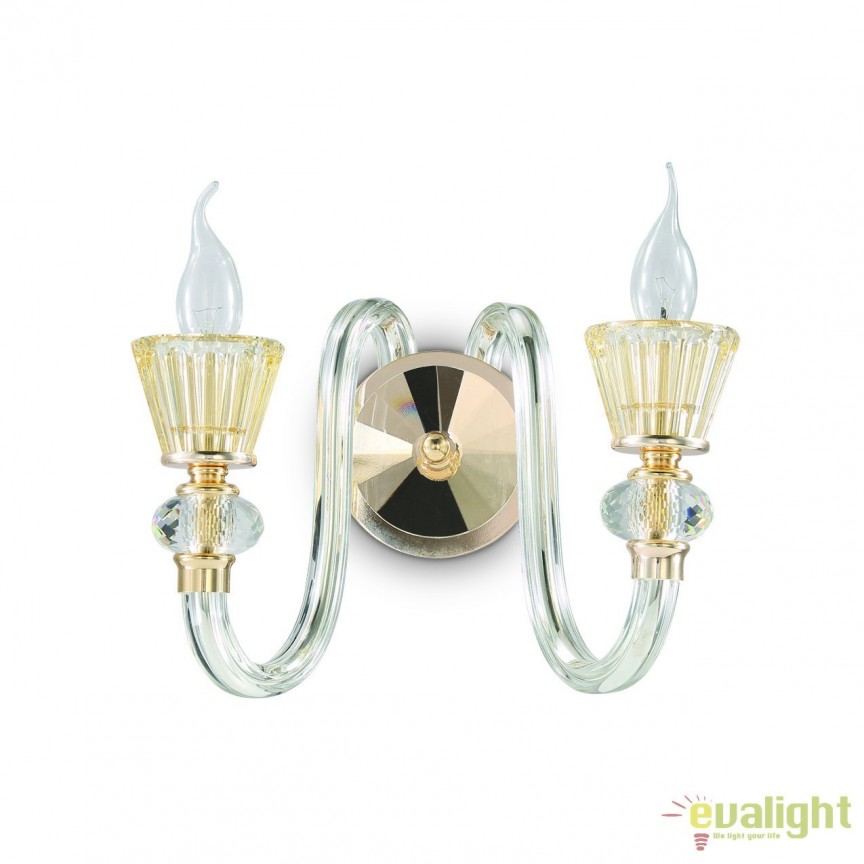 Aplica de perete eleganta stil clasic STRAUSS AP2 140599, Aplice de perete clasice⭐ modele elegante pentru dormitor, living, hol, bucatarie.✅DeSiGn decorativ de lux unic!❤️Promotii lampi❗ ➽ www.evalight.ro. Alege oferte la corpuri de iluminat interior stil clasic pt perete si tavan, decor cristal, bec LED sau vintage, ieftine de calitate deosebita la cel mai bun pret. a