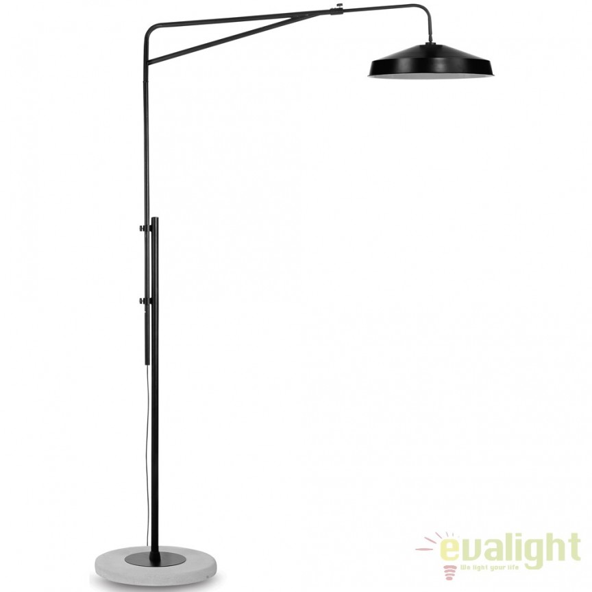 Lampadar cu baza din ciment si abajur din metal, BRIGHTON negru, Candelabre si Lustre moderne elegante⭐ modele clasice de lux pentru living, bucatarie si dormitor.✅ DeSiGn actual Top 2020!❤️Promotii lampi❗ ➽ www.evalight.ro. Oferte corpuri de iluminat suspendate pt camere de interior (înalte), suspensii (lungi) de tip lustre si candelabre, pendule decorative stil modern, clasic, rustic, baroc, scandinav, retro sau vintage, aplicate pe perete sau de tavan, cu cristale, abajur din material textil, lemn, metal, sticla, bec Edison sau LED, ieftine de calitate deosebita la cel mai bun pret. a