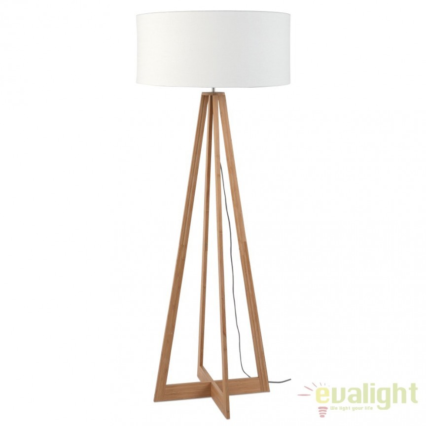 Lampadar realizat din materiale naturale, durabile si ecologice, EVEREST/F alb, Candelabre si Lustre moderne elegante⭐ modele clasice de lux pentru living, bucatarie si dormitor.✅ DeSiGn actual Top 2020!❤️Promotii lampi❗ ➽ www.evalight.ro. Oferte corpuri de iluminat suspendate pt camere de interior (înalte), suspensii (lungi) de tip lustre si candelabre, pendule decorative stil modern, clasic, rustic, baroc, scandinav, retro sau vintage, aplicate pe perete sau de tavan, cu cristale, abajur din material textil, lemn, metal, sticla, bec Edison sau LED, ieftine de calitate deosebita la cel mai bun pret. a