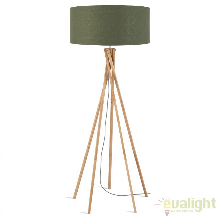 Lampadar realizat din materiale naturale, durabile si ecologice, KILIMANJARO/F verde, Candelabre si Lustre moderne elegante⭐ modele clasice de lux pentru living, bucatarie si dormitor.✅ DeSiGn actual Top 2020!❤️Promotii lampi❗ ➽ www.evalight.ro. Oferte corpuri de iluminat suspendate pt camere de interior (înalte), suspensii (lungi) de tip lustre si candelabre, pendule decorative stil modern, clasic, rustic, baroc, scandinav, retro sau vintage, aplicate pe perete sau de tavan, cu cristale, abajur din material textil, lemn, metal, sticla, bec Edison sau LED, ieftine de calitate deosebita la cel mai bun pret. a