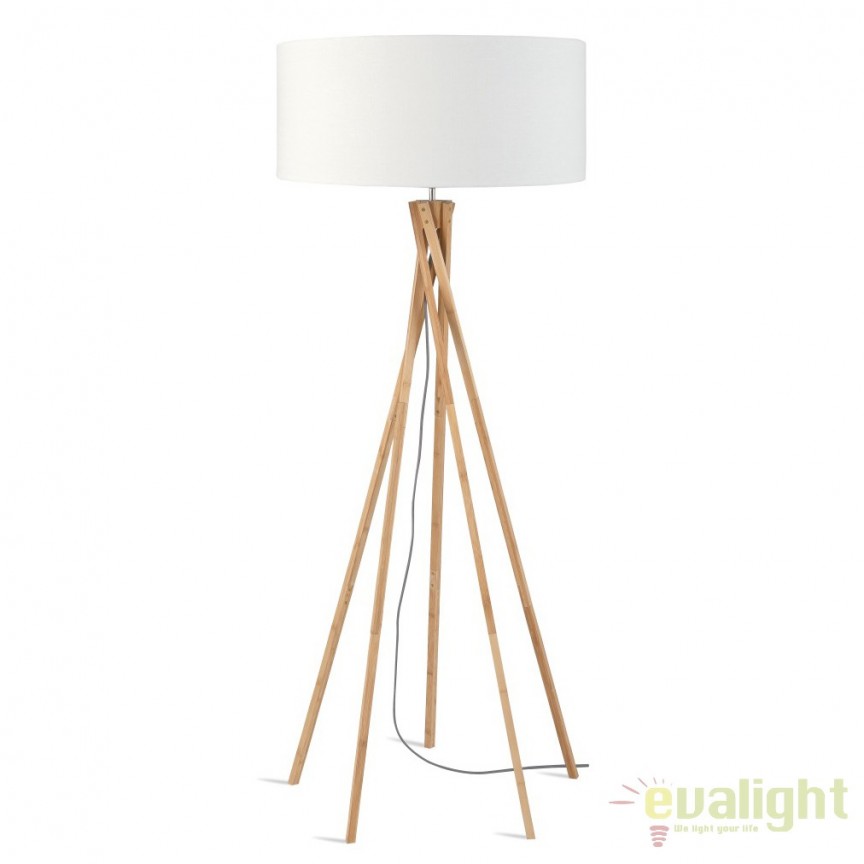 Lampadar realizat din materiale naturale, durabile si ecologice, KILIMANJARO/F alb, Candelabre si Lustre moderne elegante⭐ modele clasice de lux pentru living, bucatarie si dormitor.✅ DeSiGn actual Top 2020!❤️Promotii lampi❗ ➽ www.evalight.ro. Oferte corpuri de iluminat suspendate pt camere de interior (înalte), suspensii (lungi) de tip lustre si candelabre, pendule decorative stil modern, clasic, rustic, baroc, scandinav, retro sau vintage, aplicate pe perete sau de tavan, cu cristale, abajur din material textil, lemn, metal, sticla, bec Edison sau LED, ieftine de calitate deosebita la cel mai bun pret. a