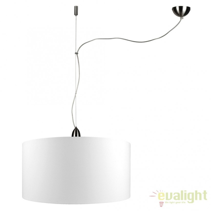 Lustra/ Pendul modern ROME/H1 abajur 60x30cm disponibil in 8 culori, Candelabre si Lustre moderne elegante⭐ modele clasice de lux pentru living, bucatarie si dormitor.✅ DeSiGn actual Top 2020!❤️Promotii lampi❗ ➽ www.evalight.ro. Oferte corpuri de iluminat suspendate pt camere de interior (înalte), suspensii (lungi) de tip lustre si candelabre, pendule decorative stil modern, clasic, rustic, baroc, scandinav, retro sau vintage, aplicate pe perete sau de tavan, cu cristale, abajur din material textil, lemn, metal, sticla, bec Edison sau LED, ieftine de calitate deosebita la cel mai bun pret. a