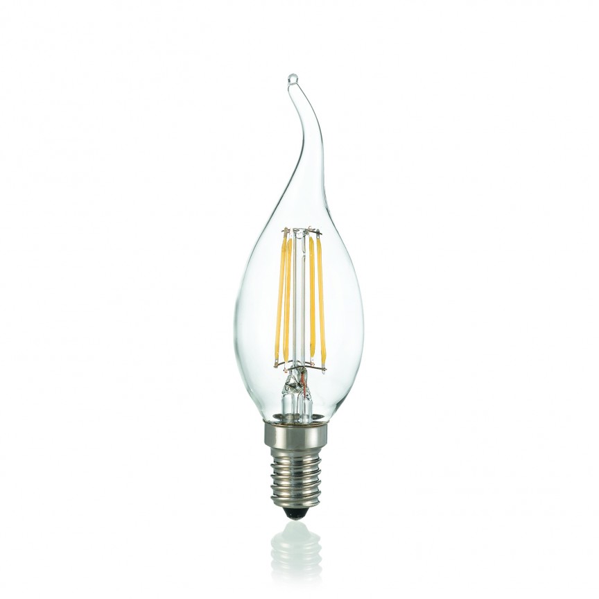 Bec LED E14 4W COLPO DI VENTO 4000K 153940, Becuri LED E14 - Bec soclu E14 - dulie bec E14⭐ modele becuri economice LED si clasice cu filament Edison style, decorative vintage.✅Clasa eficienta energetica❗ ➽ www.evalight.ro. Alege temperatura de culoare potrivita a becurilor functie de tipul de iluminare: cu lumina calda, rece, naturala sau neutra. 
Becuri cu soclu (dulie) de tip E14, surse de iluminat inteligente: cu senzor de miscare (telecomanda), (solare) cu consum redus de energie, surse incandescente cu dulie si soclu normale (ceramica, sticla, plastic, aluminiu), LED dimabile cu lumina calda (3000K), lumina rece alba (6500K) si lumina neutra (4000K), lumina naturala, flux luminos cu lumeni, bec LED echivalent 40W / 60W / 100W  tensinea curentului electric este de 12V fata de 220V (Volti) si durata mare de viata, becuri cu lumina puternica stralucitoare, colorate si multicolore, cu forma de lumanare, mari si rezistente la caldura si la apa, ce se aprinde instant la trecerea curentului electric, cu garantie cel mai bun pret❗ a