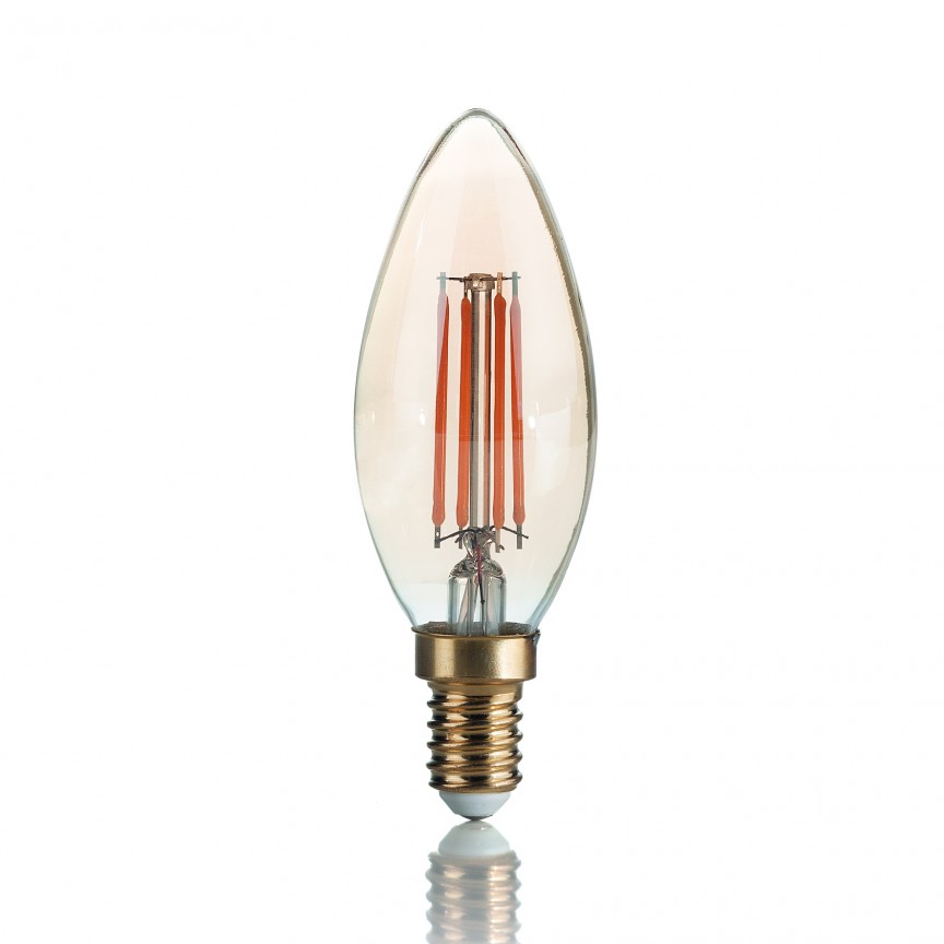 Bec LED VINTAGE E14 3.5W OLIVA 151649, Becuri LED E14 - Bec soclu E14 - dulie bec E14⭐ modele becuri economice LED si clasice cu filament Edison style, decorative vintage.✅Clasa eficienta energetica❗ ➽ www.evalight.ro. Alege temperatura de culoare potrivita a becurilor functie de tipul de iluminare: cu lumina calda, rece, naturala sau neutra. 
Becuri cu soclu (dulie) de tip E14, surse de iluminat inteligente: cu senzor de miscare (telecomanda), (solare) cu consum redus de energie, surse incandescente cu dulie si soclu normale (ceramica, sticla, plastic, aluminiu), LED dimabile cu lumina calda (3000K), lumina rece alba (6500K) si lumina neutra (4000K), lumina naturala, flux luminos cu lumeni, bec LED echivalent 40W / 60W / 100W  tensinea curentului electric este de 12V fata de 220V (Volti) si durata mare de viata, becuri cu lumina puternica stralucitoare, colorate si multicolore, cu forma de lumanare, mari si rezistente la caldura si la apa, ce se aprinde instant la trecerea curentului electric, cu garantie cel mai bun pret❗ a