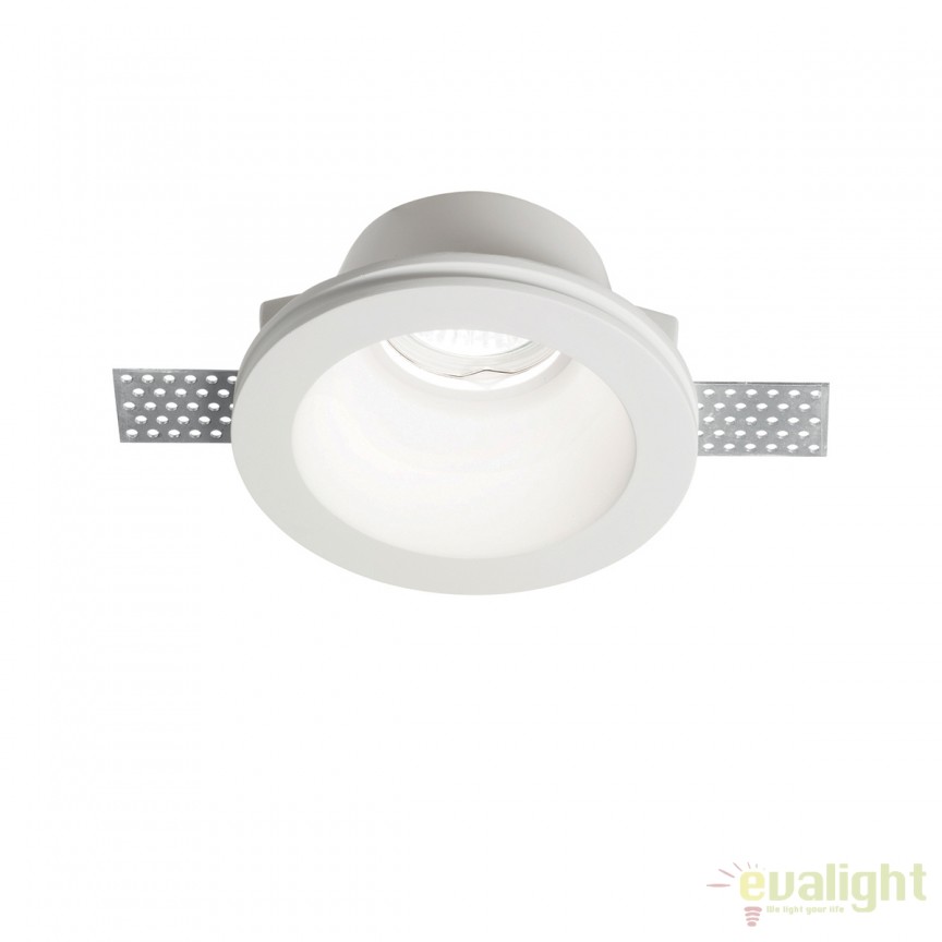 Spot incastrabil din gips alb, SAMBA FI1 ROUND BIG 139012, Candelabre si Lustre moderne elegante⭐ modele clasice de lux pentru living, bucatarie si dormitor.✅ DeSiGn actual Top 2020!❤️Promotii lampi❗ ➽ www.evalight.ro. Oferte corpuri de iluminat suspendate pt camere de interior (înalte), suspensii (lungi) de tip lustre si candelabre, pendule decorative stil modern, clasic, rustic, baroc, scandinav, retro sau vintage, aplicate pe perete sau de tavan, cu cristale, abajur din material textil, lemn, metal, sticla, bec Edison sau LED, ieftine de calitate deosebita la cel mai bun pret. a