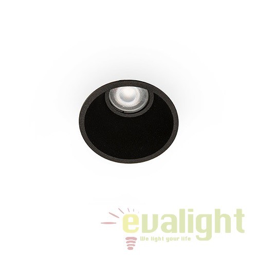 Spot incastrabil modern FRESH negru 02200502, Spoturi incastrate tavan / perete, LED⭐ modele moderne pentru baie, living, dormitor, bucatarie, hol.✅Design decorativ unic!❤️Promotii lampi❗ ➽ www.evalight.ro. Alege corpuri de iluminat interior de tip spot-uri incastrabile cu LED, cu lumina calda, alba rece sau neutra, montare in tavanul fals rigips, mobila, pardoseala, beton, ieftine de calitate la cel mai bun pret. a