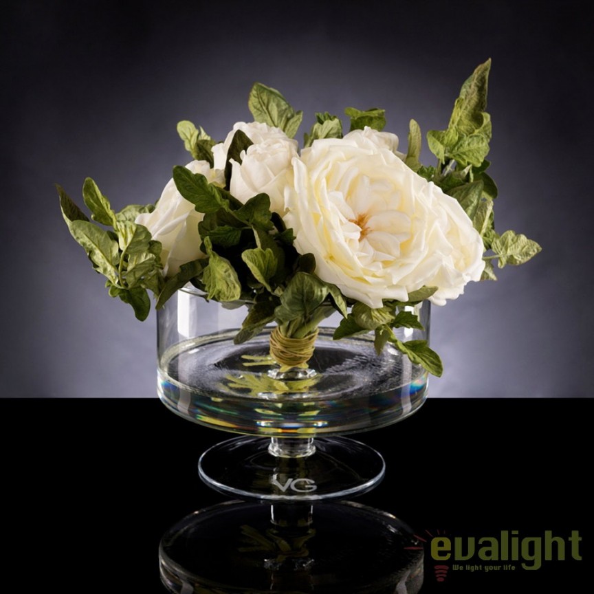 Aranjament floral ETERNITY BOWL ROSE LEAF 1142010.95, Aranjamente florale de lux, plante decorative & flori artificiale in ghiveci⭐ modele design modern ornamental natural pentru decor casa❗ ➽ www.evalight.ro. a