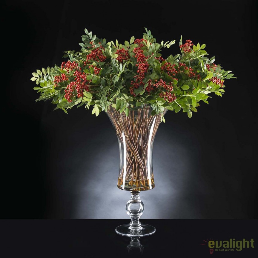 Aranjament floral design LUX, ETERNITY BOWL RED BERRIES 1141799.30, Aranjamente florale de lux, plante decorative & flori artificiale in ghiveci⭐ modele design modern ornamental natural pentru decor casa❗ ➽ www.evalight.ro. a