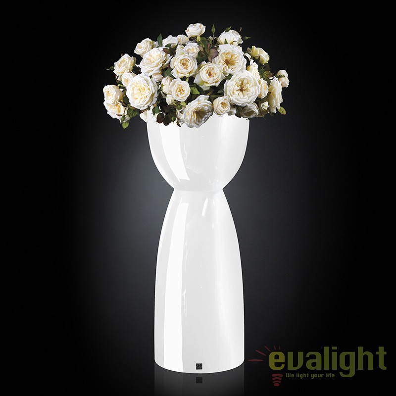 Aranjament floral elegant, design LUX VIENNA IN SHINY VASE, alb 1141249.95, Aranjamente florale de lux, plante decorative & flori artificiale in ghiveci⭐ modele design modern ornamental natural pentru decor casa❗ ➽ www.evalight.ro. a