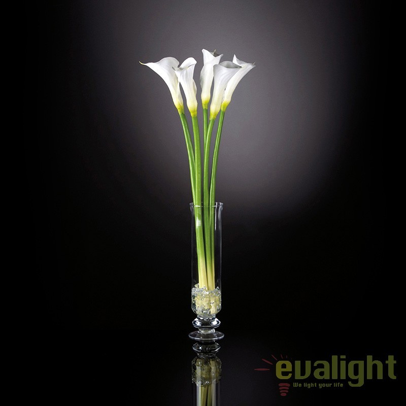 Aranjament floral elegant CALLA SMALL 1141178.95, Aranjamente florale de lux, plante decorative & flori artificiale in ghiveci⭐ modele design modern ornamental natural pentru decor casa❗ ➽ www.evalight.ro. a