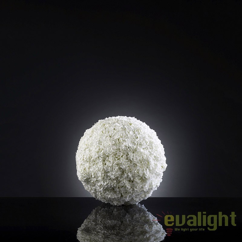 Aranjament floral elegant in forma de sfera, SNOWBALL MELANGE 1141044.95, Aranjamente florale de lux, plante decorative & flori artificiale in ghiveci⭐ modele design modern ornamental natural pentru decor casa❗ ➽ www.evalight.ro. a