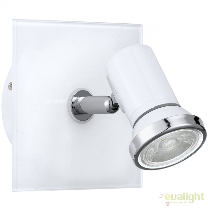 Aplica LED baie cu spot directionabil IP44 TAMARA 1 alb/crom 95993 EL, Aplice pentru baie, LED⭐ modele moderne lustre tablou, iluminat oglinda baie.❤️Promotii lampi baie❗ ➽www.evalight.ro. Alege corpuri de iluminat baie cu spot-uri aplicate (perete/tavan/mobilier baie), rezistente la apa (umiditate), ieftine si de lux, calitate deosebita la cel mai bun pret.
 a
