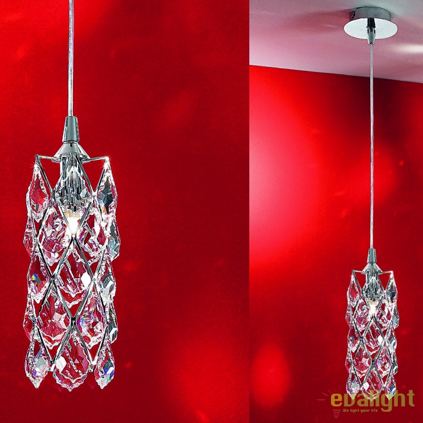 Pendul elegant cristal Asfour Rita HL 6-1549/1 chrom OR, Candelabre si Lustre moderne elegante⭐ modele clasice de lux pentru living, bucatarie si dormitor.✅ DeSiGn actual Top 2020!❤️Promotii lampi❗ ➽ www.evalight.ro. Oferte corpuri de iluminat suspendate pt camere de interior (înalte), suspensii (lungi) de tip lustre si candelabre, pendule decorative stil modern, clasic, rustic, baroc, scandinav, retro sau vintage, aplicate pe perete sau de tavan, cu cristale, abajur din material textil, lemn, metal, sticla, bec Edison sau LED, ieftine de calitate deosebita la cel mai bun pret. a